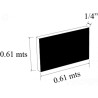 PLACA 1/4 plg NYLON P ACETAL NEGRO