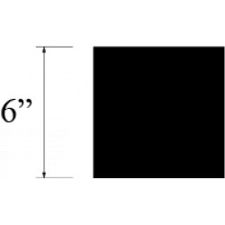 BARRA CUADRADA 6 plg NYLON 6/6 M