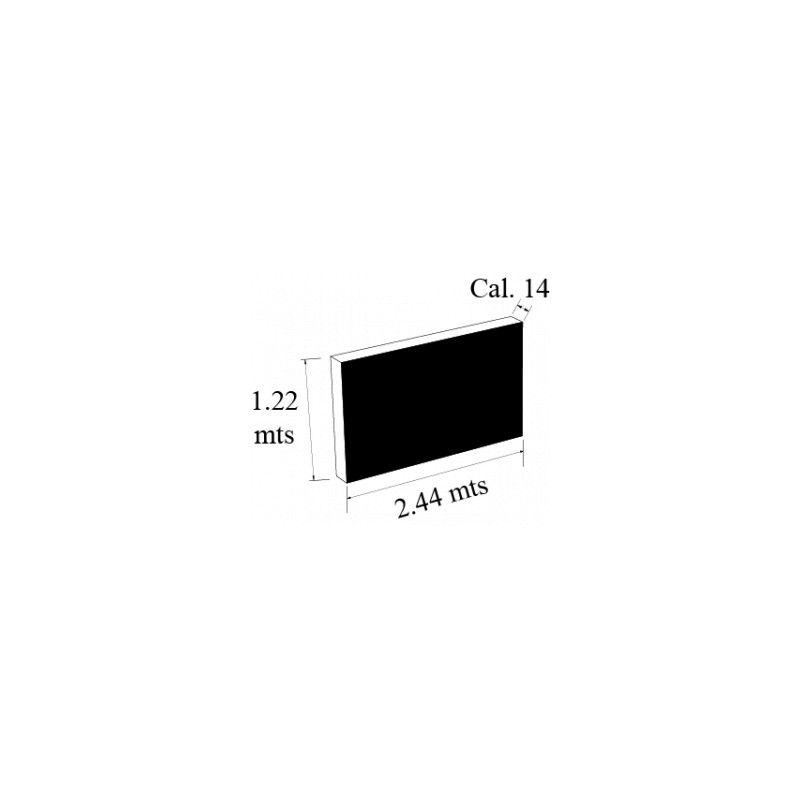 LAMINA ANTIDERRAPANTE ALUM cal 14 4 X 8 pies