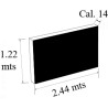 LAMINA ANTIDERRAPANTE ALUM cal 14 4 X 8 pies