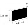 PLACA 2 plg NYLON X/L