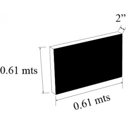 PLACA 2 plg NYLON P ACETAL