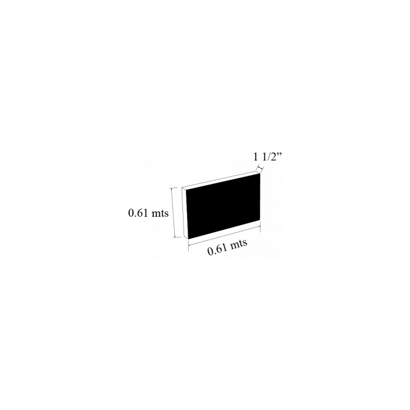 PLACA 1 1/2 plg NYLON 6/6 M