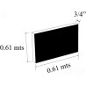 PLACA 3/4 plg NYLON P ACETAL NEGRO